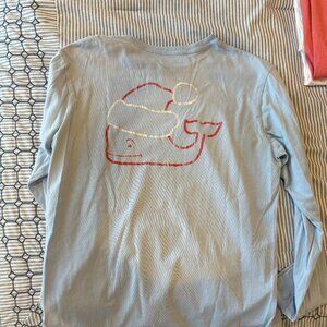 VINEYARD VINES KIDS CHRISTMAS LONG SLEEVE SHIRT, XL